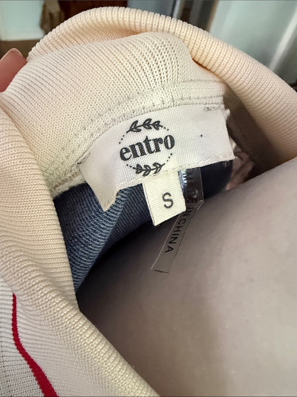 Entro Collared Denim Shift Dress | Like New - Picture 7 of 7